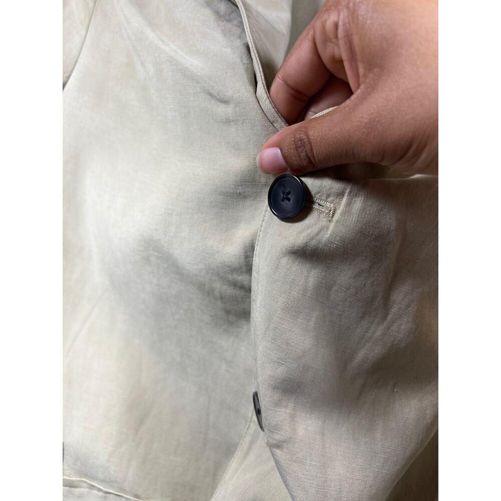 Officine Generale Beige Armie Garment Dyed Linen Blazer Jacket Sport Coat Men 46 - Picture 6 of 15